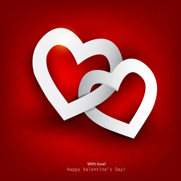Geschenkenkaart. Aftelkalender voor Valentijnsdag. vector achtergrond — Stockvector
