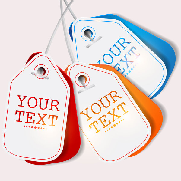 Set of bubbles, stickers, labels, tags. Vector illustration