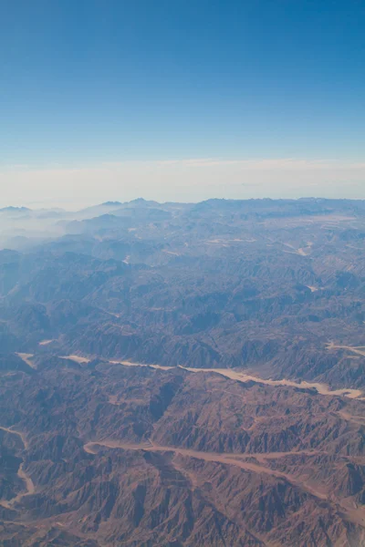 Vista aérea del desierto del Sinaí — Foto de Stock