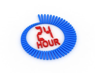 Support seven days a week 24 hours. clipart