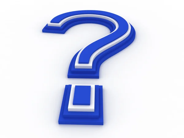 stock image 3D question mark