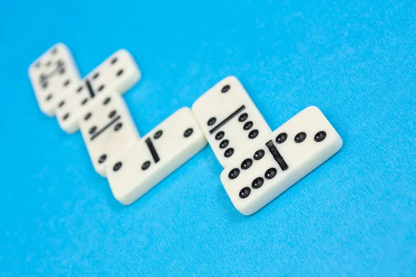 Ladrillos de dominó. Serie azul y gris —  Fotos de Stock