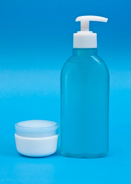 Butelka z tworzywa sztucznego szampon — Zdjęcie stockowe