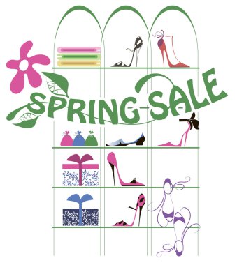 Spring sale clipart