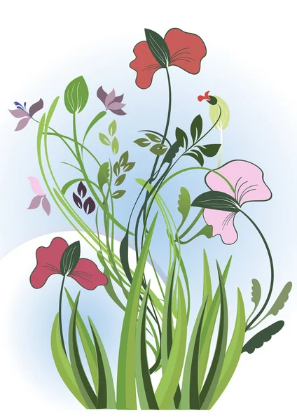 野生の花 — ストックベクタ