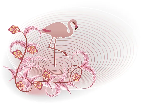 Flamingo Ordförande — Stock vektor