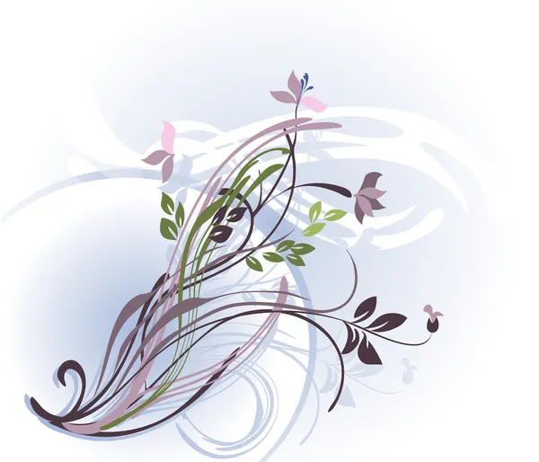 Saveur des fleurs sauvages bleues — Image vectorielle