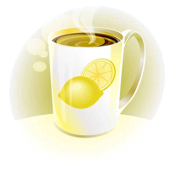 Lemon Tea — Stock Vector