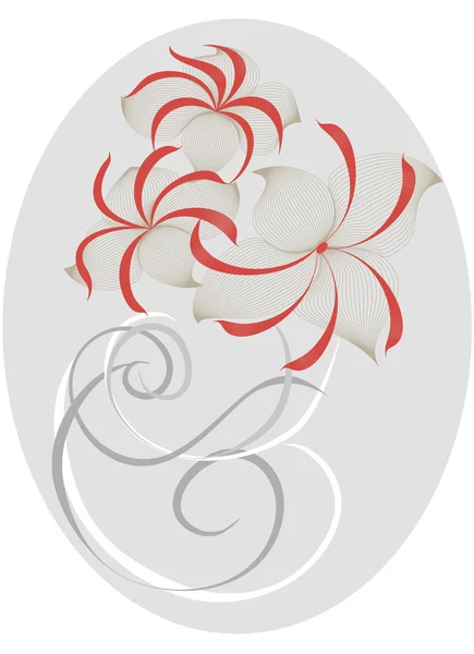 Un élégant bouquet de fleurs au stylisé — Image vectorielle