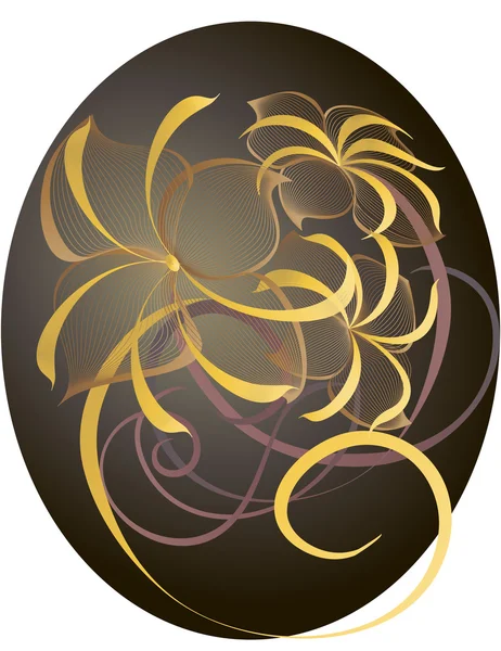 典雅风格化的花束 — 图库矢量图片