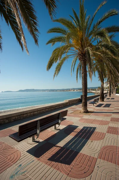 Javea beach promenade — Stock Photo, Image