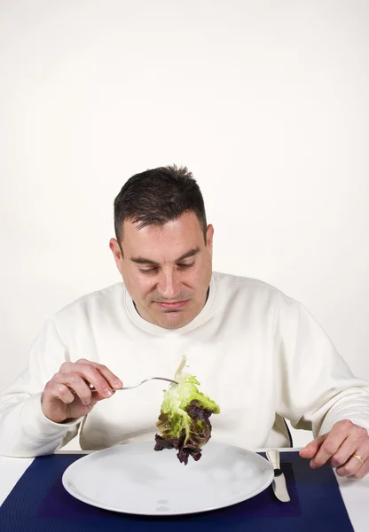 Hating vegetables — Stock Photo, Image