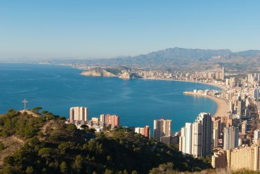 Benidorm seen from Sierra Helada clipart