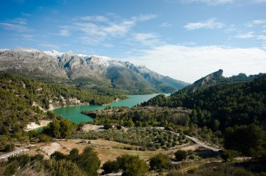 guadalest Vadisi kış sahne