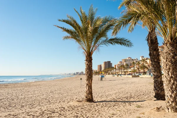 Costa blanca plaża — Zdjęcie stockowe