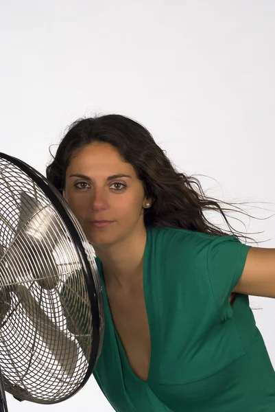 Close to the fan — Stock Photo, Image