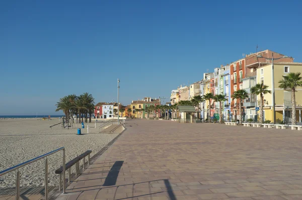 Villajoyosa beach promenade — Stock Photo, Image