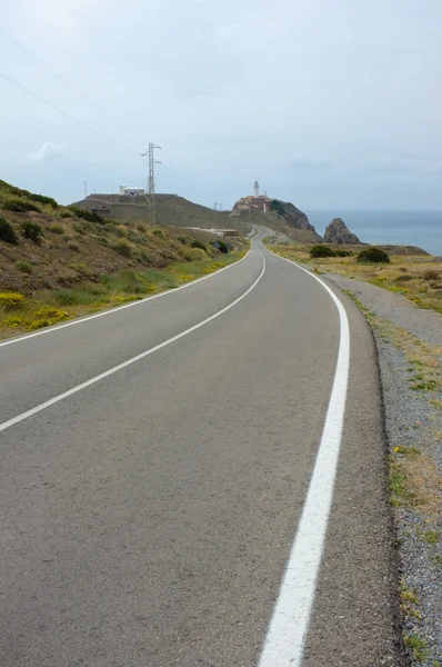 Estrada para Cabo de Gata — Fotografia de Stock