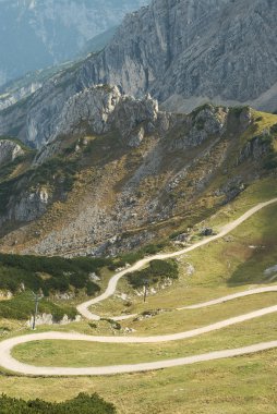 Mountain Landscape with Winding Trail