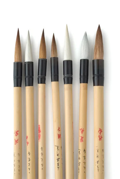 Caligrafía y Pinceles de Arte Sumi-e — Foto de Stock