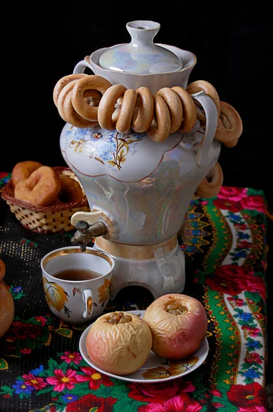 ロシアの伝統的な茶道 — ストック写真