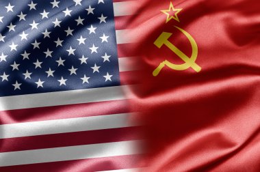 U.S. and USSR clipart