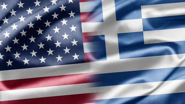 미국 및 그리스 — 스톡 사진