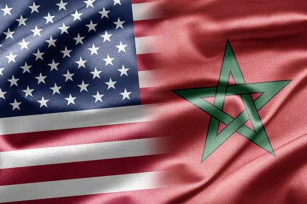 米国とモロッコ — ストック写真