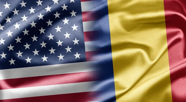 Estados Unidos e Roménia . — Fotografia de Stock