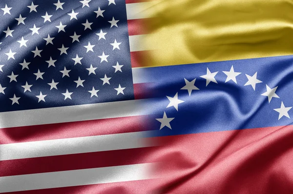 U.s. und venezuela. — Stockfoto