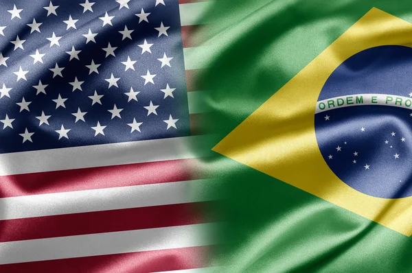 США і Бразилія Стокове Фото