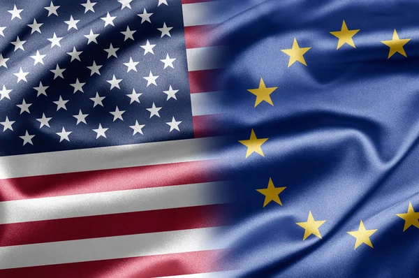 Stati Uniti e UE Immagini Stock Royalty Free