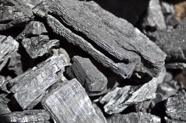 Dřevo uhlí — Stock fotografie
