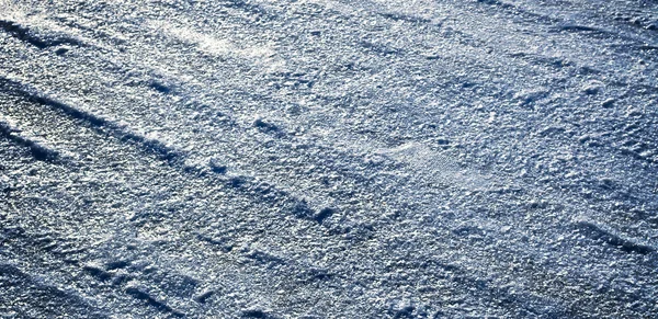 Estrada coberta de neve — Fotografia de Stock