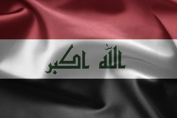 The national flag of Iraq — Stock Photo, Image