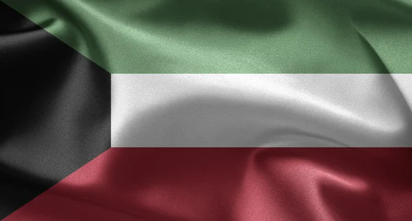 Flagga kuwait — Stockfoto