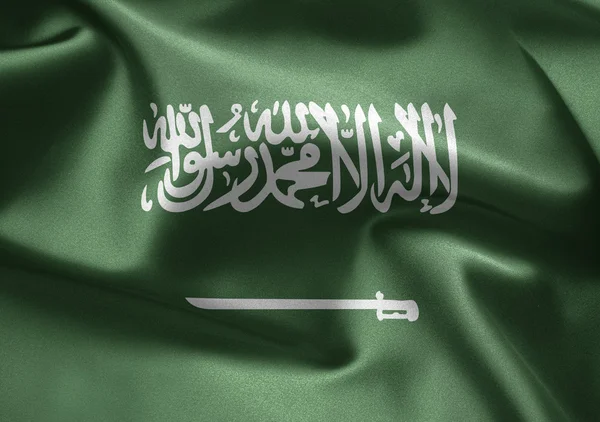 Waving flag of Saudi Arabia — Stock Photo, Image