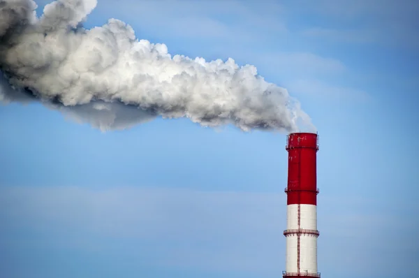 stock image Plant pipe with smoke