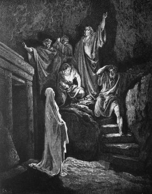 The Raising of Lazarus. clipart