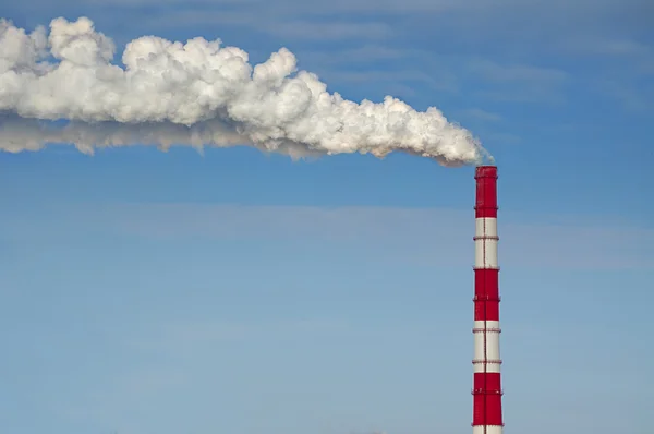 stock image Plant pipe with smoke