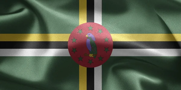 Dominica-Flagge — Stockfoto