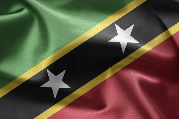 Flag of St. Kitts and Nevis — Stock Photo, Image