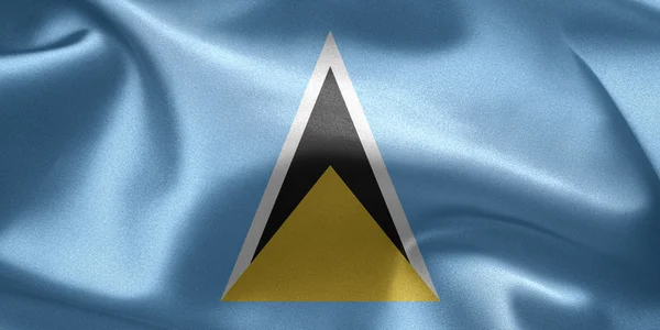 Flaga Saint Lucia — Zdjęcie stockowe