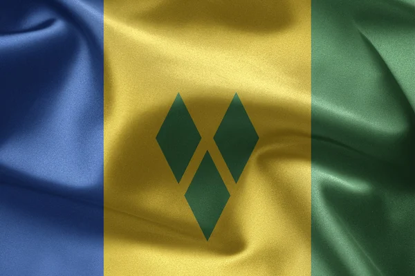 Saint vincent és Grenadine-szigetek zászlaja — Stock Fotó