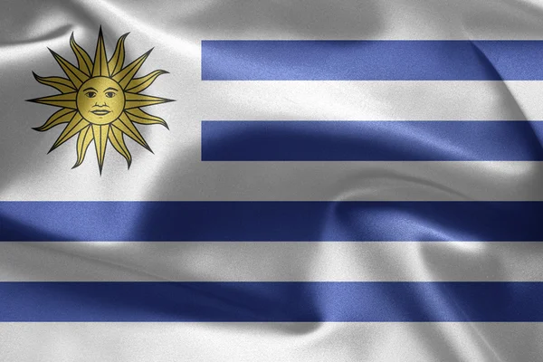 Flagga uruguay — Stockfoto