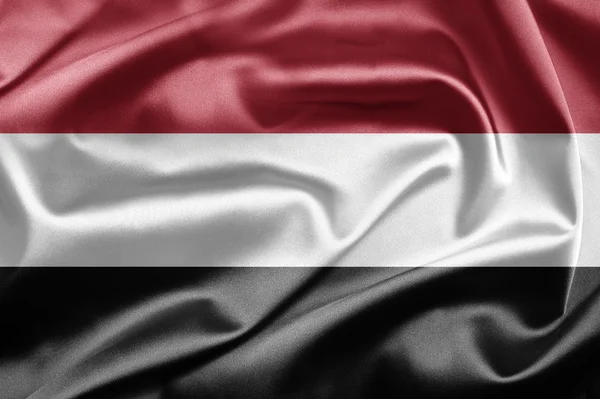 也门的旗子 — 图库照片