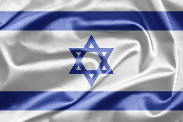 Vlajka izraelská — Stock fotografie