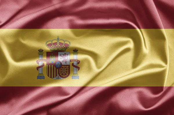 Bandeira nacional da Espanha — Fotografia de Stock