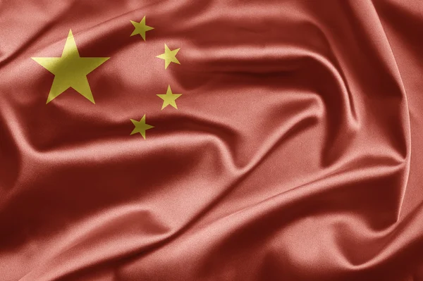 Китайский флаг — стоковое фото