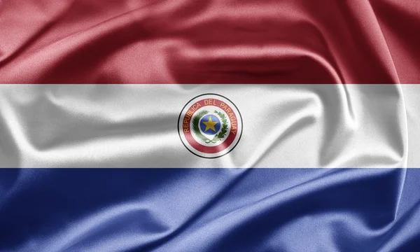 Paraguay zászló — Stock Fotó